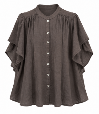 Sweet Simplicity Italian Top- Brown