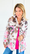 Wild Flowers High Point Italian Jacket-160 Jackets-GI STUDIO-Coastal Bloom Boutique, find the trendiest versions of the popular styles and looks Located in Indialantic, FL