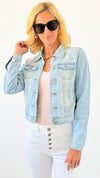 Classic Retro Denim Jacket-160 Jackets-Boom Boom Jeans-Coastal Bloom Boutique, find the trendiest versions of the popular styles and looks Located in Indialantic, FL