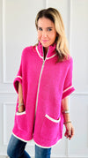 Cloud Comfort Cardigan - Fuchsia-160 Jackets-NYW-Coastal Bloom Boutique, find the trendiest versions of the popular styles and looks Located in Indialantic, FL