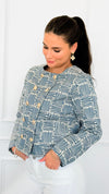 Weekend Muse Canvas Jacket-160 Jackets-VOY-Coastal Bloom Boutique, find the trendiest versions of the popular styles and looks Located in Indialantic, FL