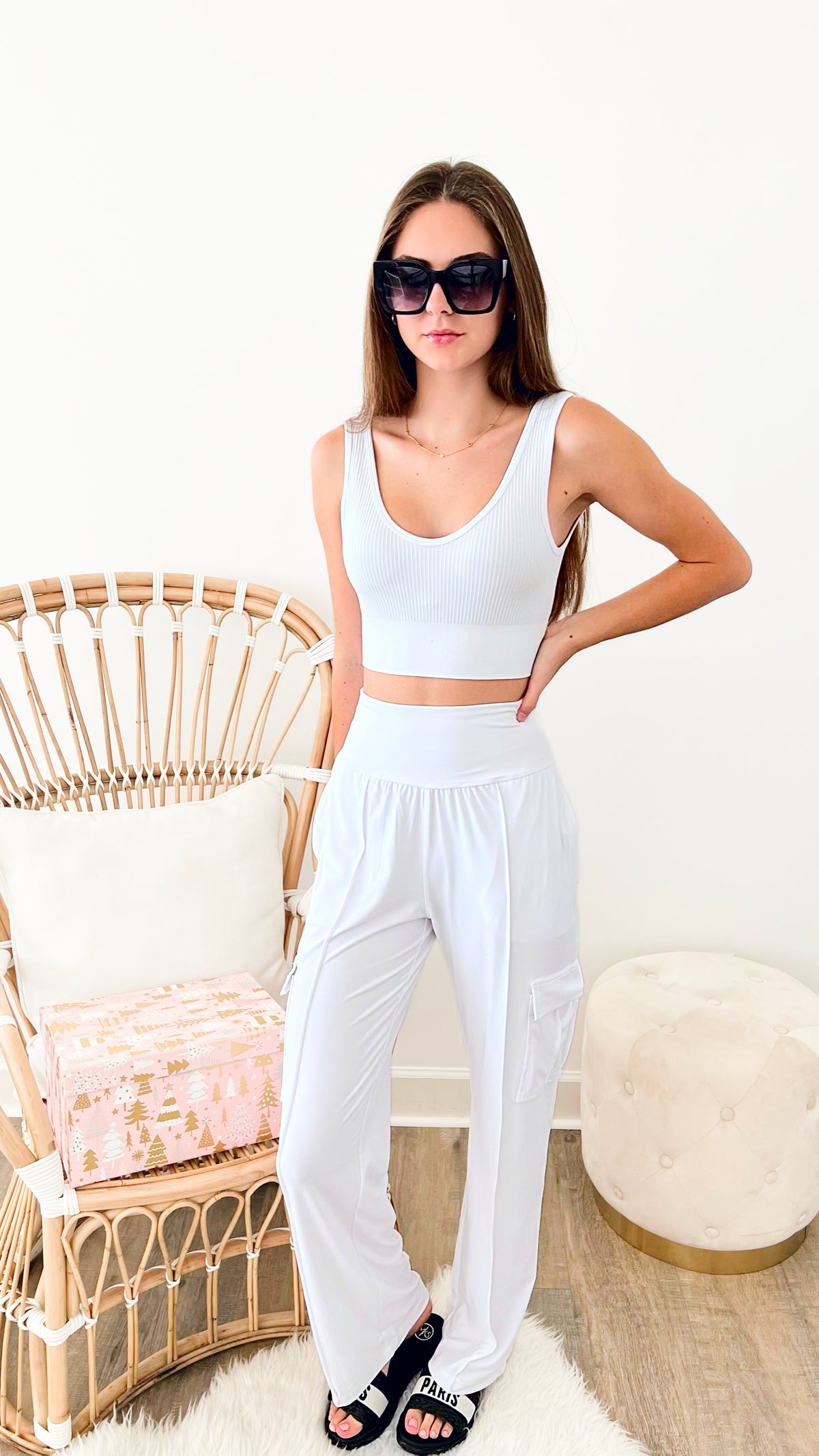 Crazy Beautiful Ribbed Bra White – Coastal Bloom