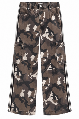 Camo Cargo Wide Leg Pants