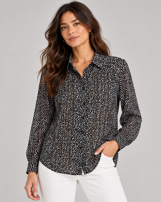 Golden Hour Spot Print Blouse