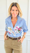 Botanical Gardens Blouse-170 Bottoms-SEÑORITA C-Coastal Bloom Boutique, find the trendiest versions of the popular styles and looks Located in Indialantic, FL