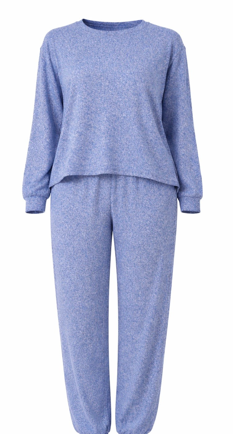 Weekend Ease Set -Lt Navy