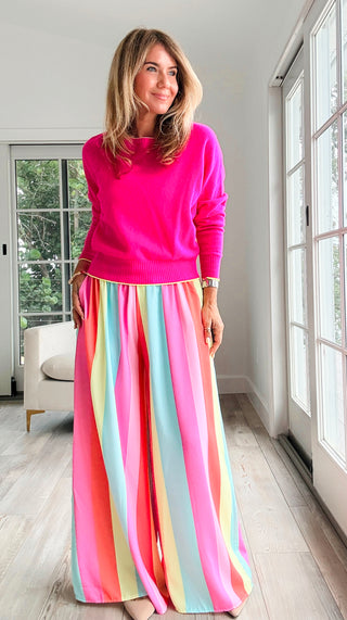 Sorbet Stripe Riviera Italian Pants