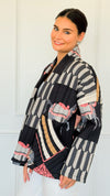 Carousel Dreams Italian Jacket- Dark-160 Jackets-K2-Coastal Bloom Boutique, find the trendiest versions of the popular styles and looks Located in Indialantic, FL