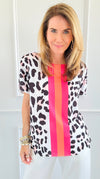 Wild Striped Italian Graphic Tee-110 short Sleeve Top-Italianissimo-Coastal Bloom Boutique, find the trendiest versions of the popular styles and looks Located in Indialantic, FL