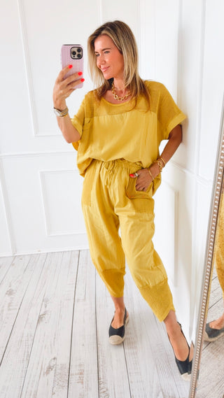 Salt Air & Sunshine Italian Set- Mustard