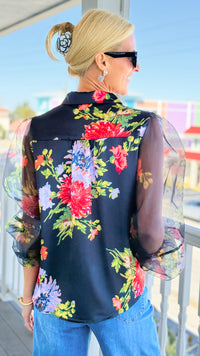 Midnight Garden Blouse