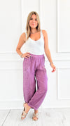 Easy Living Italian Pant - Magenta-170 Bottoms-Tempo-Coastal Bloom Boutique, find the trendiest versions of the popular styles and looks Located in Indialantic, FL