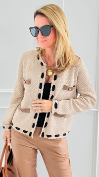 Mellia Textured Cardigan-150 Cardigans/Layers-Fate By LFD-Coastal Bloom Boutique, find the trendiest versions of the popular styles and looks Located in Indialantic, FL