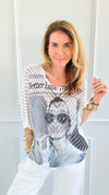 Fashionably Late Luxe Capri Italian Knit Top-140 Sweaters-Italianissimo-Coastal Bloom Boutique, find the trendiest versions of the popular styles and looks Located in Indialantic, FL