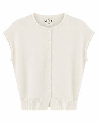 Daydreaming Knit Button Top - Ivory