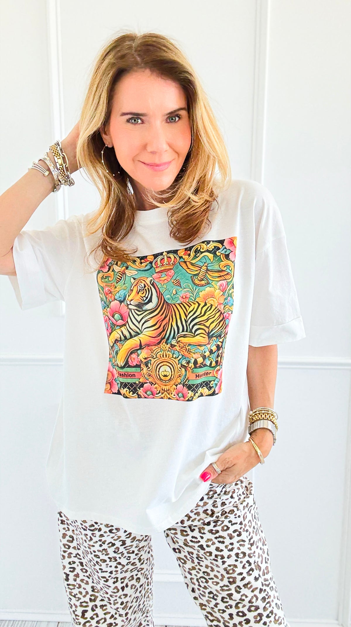 Fashion Hunter Italian Graphic Tee-110 short Sleeve Top-Italianissimo-Coastal Bloom Boutique, find the trendiest versions of the popular styles and looks Located in Indialantic, FL