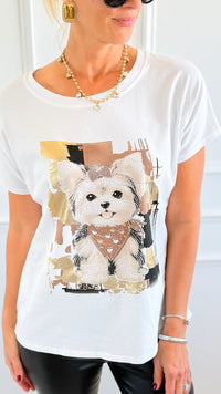 Mila Girl Casual Italian Tee-110 short Sleeve Top-Mitica & Co-Coastal Bloom Boutique, find the trendiest versions of the popular styles and looks Located in Indialantic, FL