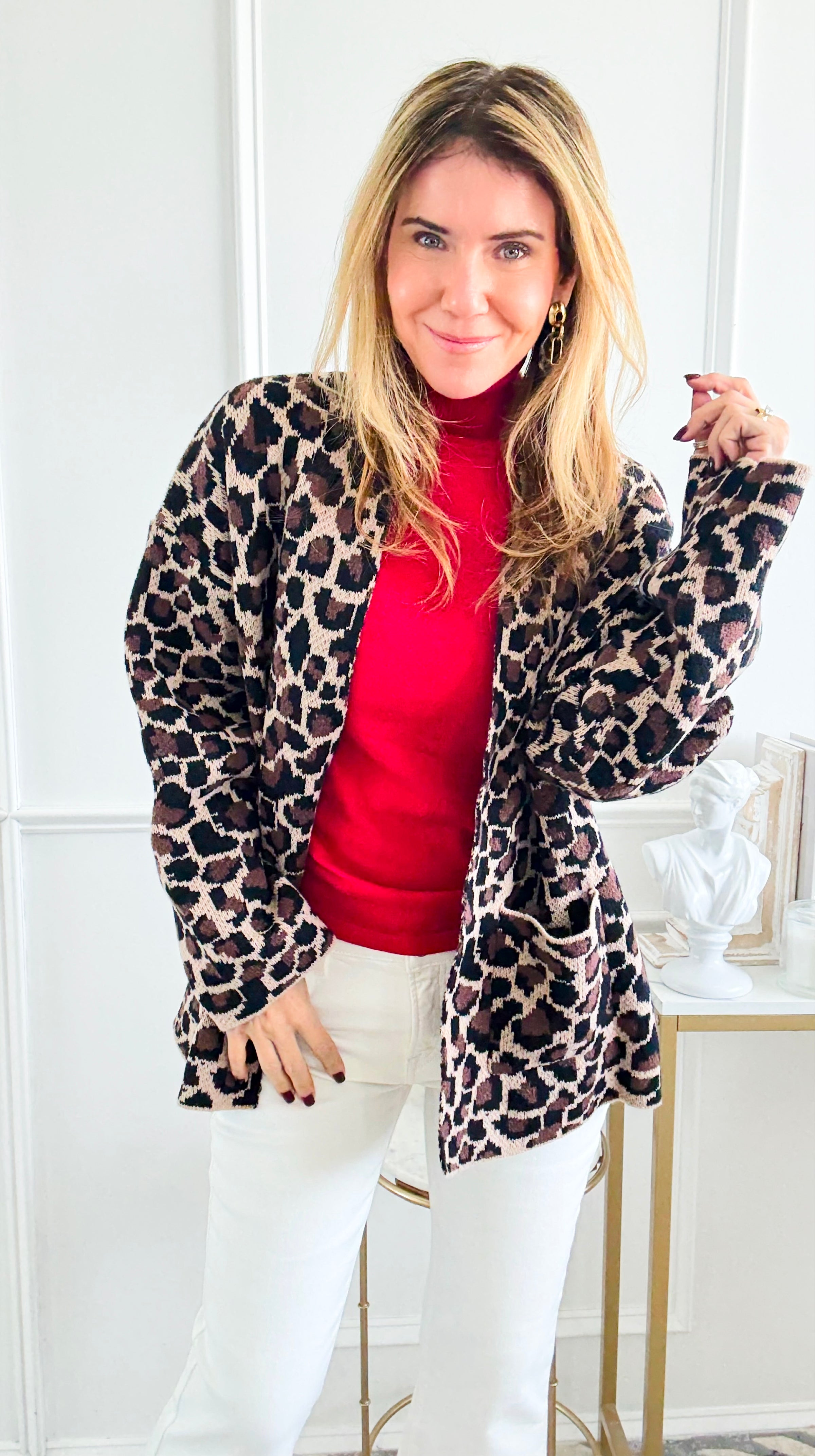 Leopard Mocha Knit