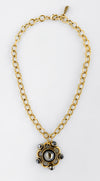 Blossom Statement Pendant Necklace Petroleum-230 Jewelry-YOCHI-Coastal Bloom Boutique, find the trendiest versions of the popular styles and looks Located in Indialantic, FL