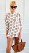 Wild Hearts Turtleneck Italian Knit Sweater-140 Sweaters-SORPRESA-Coastal Bloom Boutique, find the trendiest versions of the popular styles and looks Located in Indialantic, FL