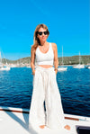 Day Off Chinoiserie Toile Italian Pants - Beige-100 Pants-Italianissimo-Coastal Bloom Boutique, find the trendiest versions of the popular styles and looks Located in Indialantic, FL