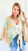 Midsummer Night Kimono-110 Long Sleeve Tops-mystree-Coastal Bloom Boutique, find the trendiest versions of the popular styles and looks Located in Indialantic, FL