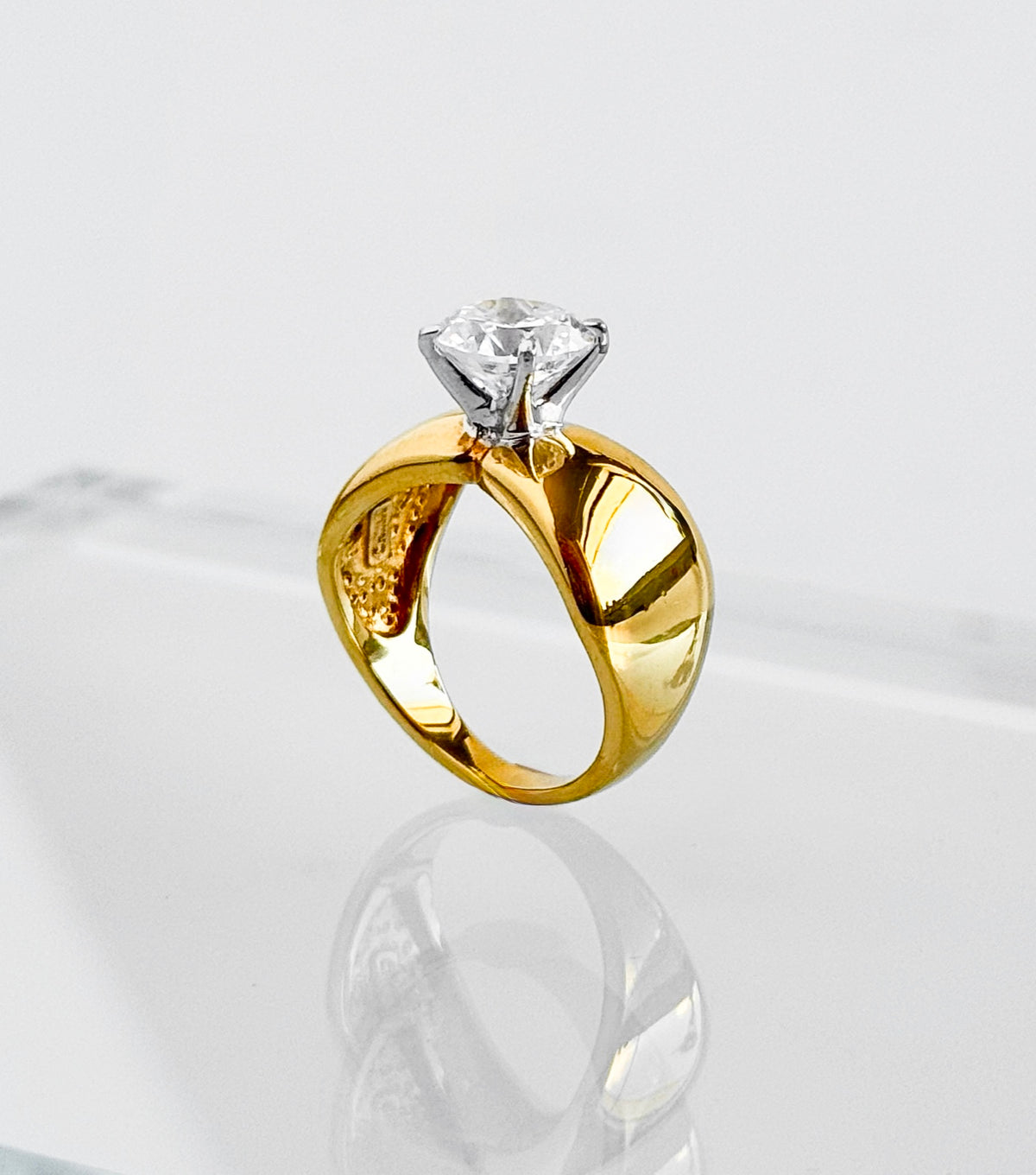 Sterling Silver Radiance Solitaire Ring-230 Jewelry-Oriental Treasure-Coastal Bloom Boutique, find the trendiest versions of the popular styles and looks Located in Indialantic, FL
