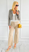Plaid Cropped Blazer-160 Jackets-IRIS-Coastal Bloom Boutique, find the trendiest versions of the popular styles and looks Located in Indialantic, FL