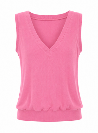 Everyday V Neck Tank - Dusty Rose