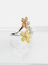 3 Blooms Flower Ring-230 Jewelry-NYC-Coastal Bloom Boutique, find the trendiest versions of the popular styles and looks Located in Indialantic, FL
