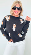 Playful Pals Knit Sweater-110 Short Sleeve Tops-THML-Coastal Bloom Boutique, find the trendiest versions of the popular styles and looks Located in Indialantic, FL