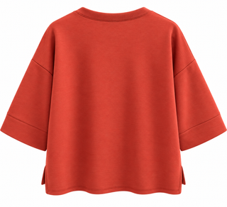 Drop Shoulder Scuba Top
