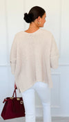 Willow Dusk Chenille Cardigan - Sand Beige-150 Cardigans/Layers-Zenana-Coastal Bloom Boutique, find the trendiest versions of the popular styles and looks Located in Indialantic, FL