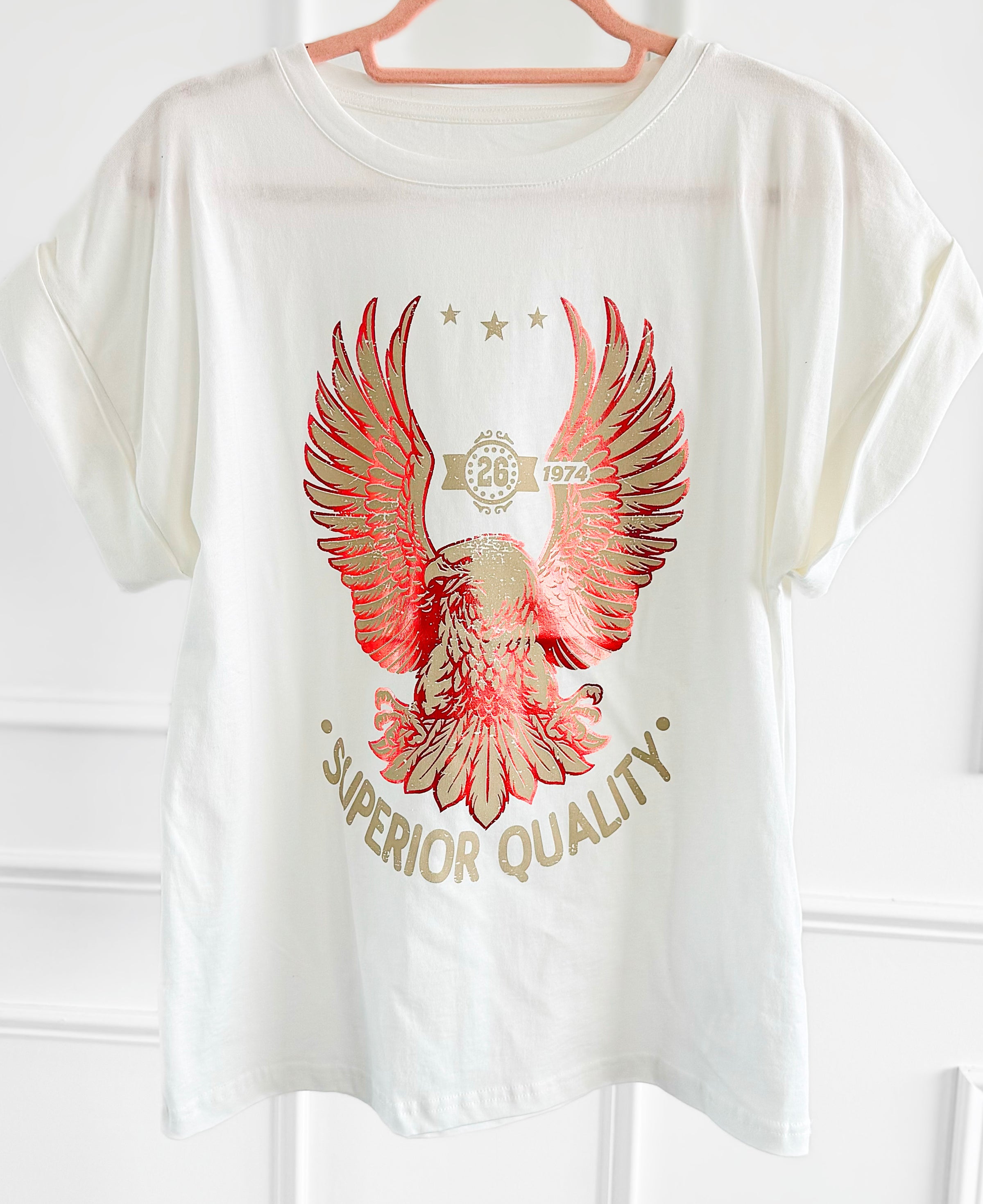 Superior Spirit Italian Graphic Tee-110 Short Sleeve Tops-FIRSTAGE-Coastal Bloom Boutique, find the trendiest versions of the popular styles and looks Located in Indialantic, FL