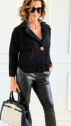 Golden Button Fitted Blazer-160 Jackets-Z STUDIO-Coastal Bloom Boutique, find the trendiest versions of the popular styles and looks Located in Indialantic, FL
