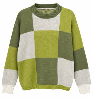 Colorblock Crewneck Sweater
