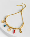 Lucky Charm Station Bracelet-230 Jewelry-NYC-Coastal Bloom Boutique, find the trendiest versions of the popular styles and looks Located in Indialantic, FL