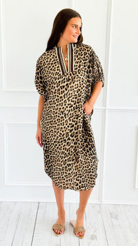 Wild Rhythm Dolman Midi Dress-200 Dresses/Jumpsuits/Rompers-ENTRO-Coastal Bloom Boutique, find the trendiest versions of the popular styles and looks Located in Indialantic, FL