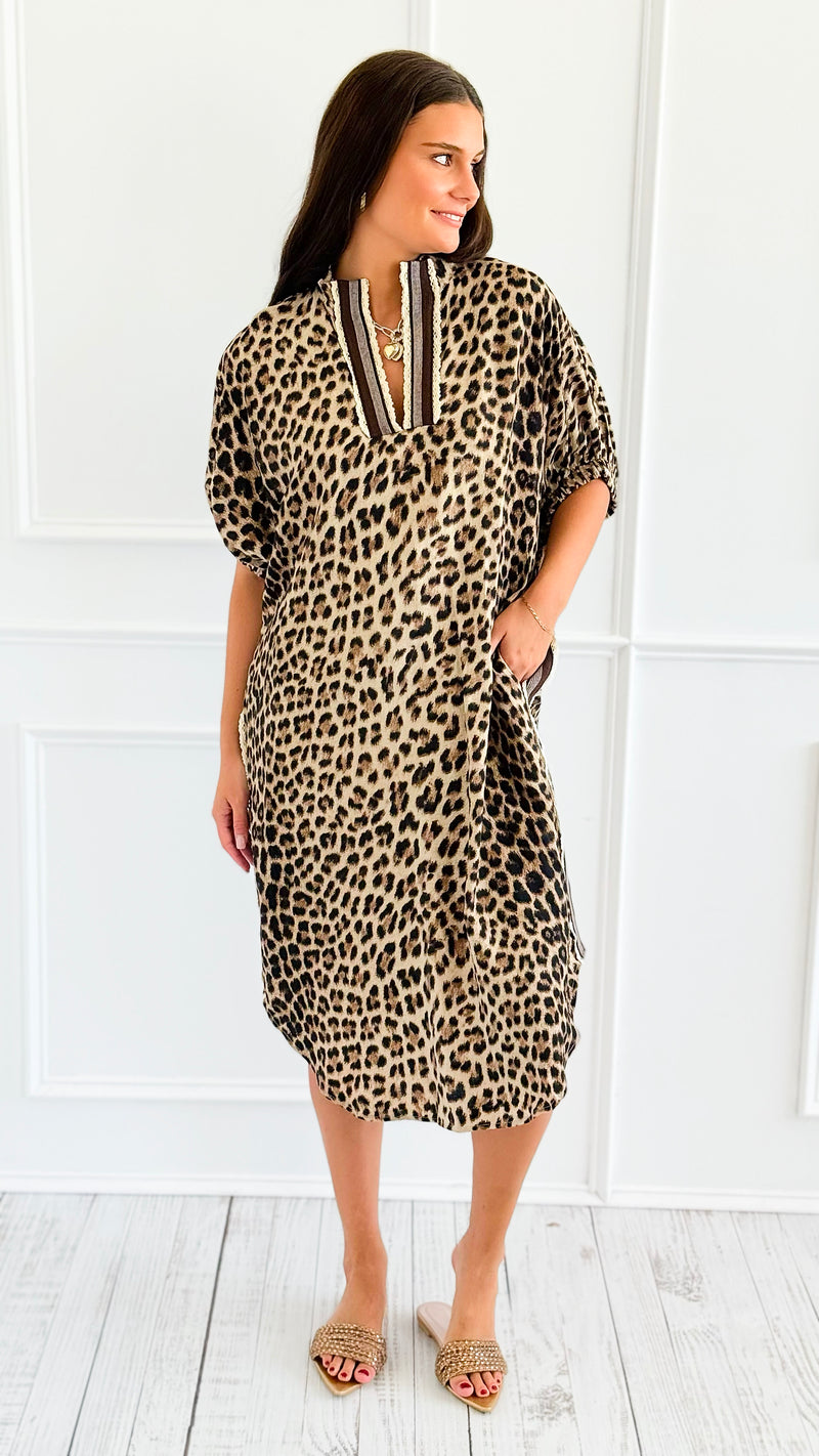 Wild Rhythm Dolman Midi Dress-200 Dresses/Jumpsuits/Rompers-ENTRO-Coastal Bloom Boutique, find the trendiest versions of the popular styles and looks Located in Indialantic, FL
