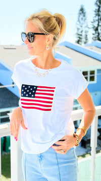 Stars & Freedom Tee -White