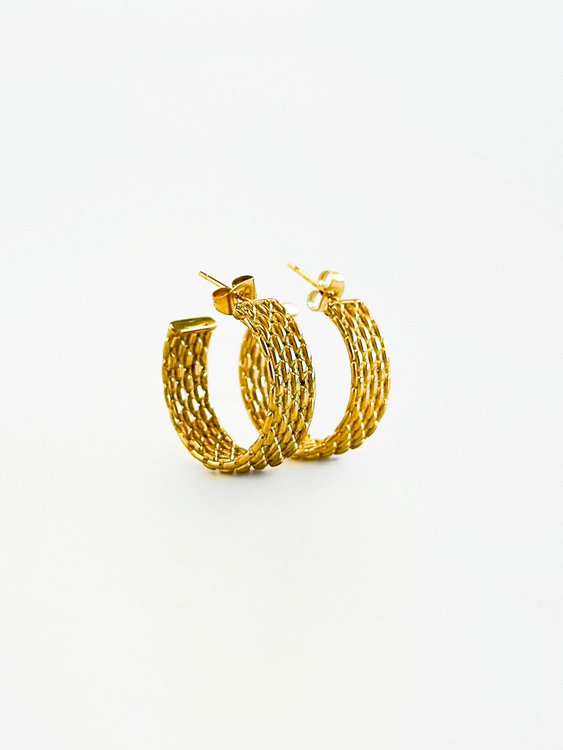 Luxe Twist Hoop Earrings-230 Jewelry-GS JEWELRY-Coastal Bloom Boutique, find the trendiest versions of the popular styles and looks Located in Indialantic, FL