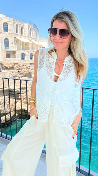 Heirloom Lace Italian Vest