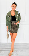 Untamed Charm Button Skirt-170 Bottoms-SO ME-Coastal Bloom Boutique, find the trendiest versions of the popular styles and looks Located in Indialantic, FL