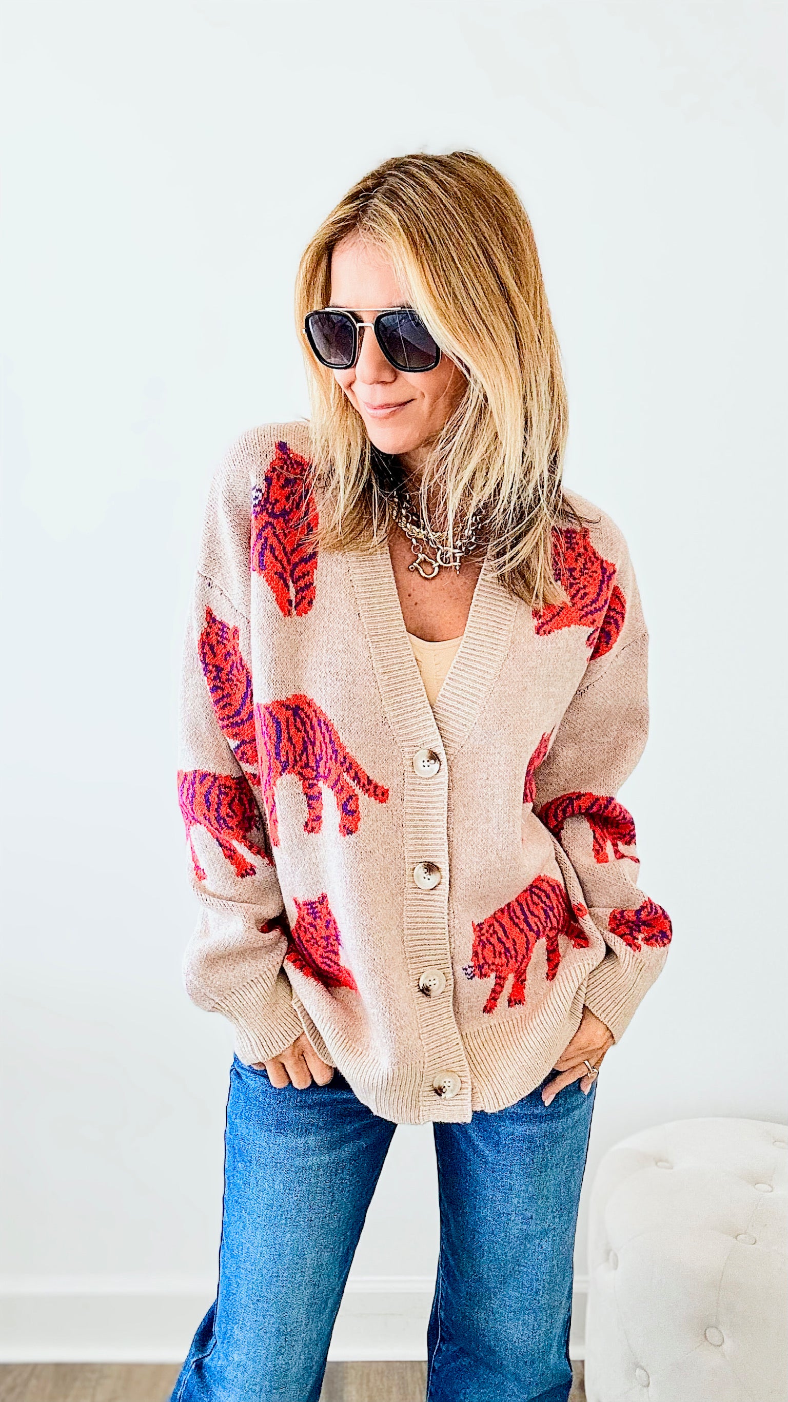 Rare Feelings Cardigan-150 Cardigans/Layers-BIBI-Coastal Bloom Boutique, find the trendiest versions of the popular styles and looks Located in Indialantic, FL