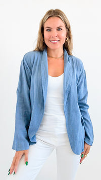 Breezy Days Lapel Blazer-160 Jackets-V6-Coastal Bloom Boutique, find the trendiest versions of the popular styles and looks Located in Indialantic, FL