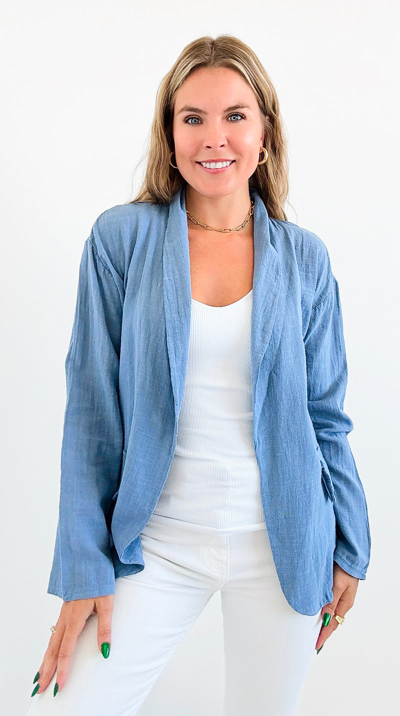 Breezy Days Lapel Blazer-160 Jackets-V6-Coastal Bloom Boutique, find the trendiest versions of the popular styles and looks Located in Indialantic, FL