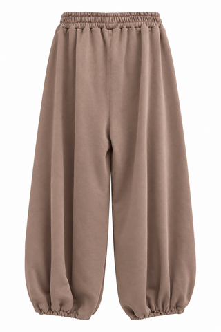 Double Take Track Italian Jogger Pant- Taupe