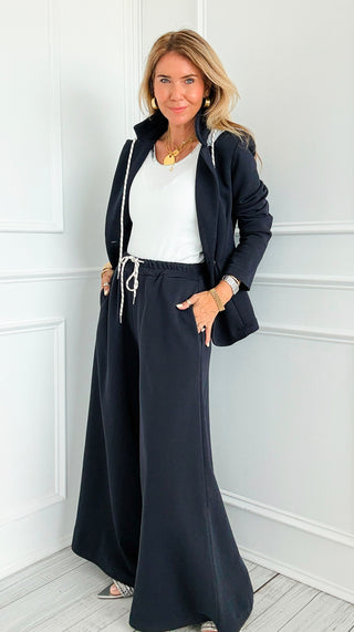 Caroline Italian Pant- Navy