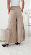 Crinkle Cotton Tiered Palazzo Pants-170 Bottoms-EASEL-Coastal Bloom Boutique, find the trendiest versions of the popular styles and looks Located in Indialantic, FL
