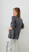 Mirror Ball Open Blazer-160 Jackets-ROUSSEAU-Coastal Bloom Boutique, find the trendiest versions of the popular styles and looks Located in Indialantic, FL
